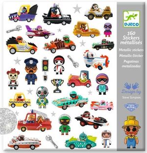 PEGATINAS EL UNIVERSO DE LOS CRAZY MOTORS